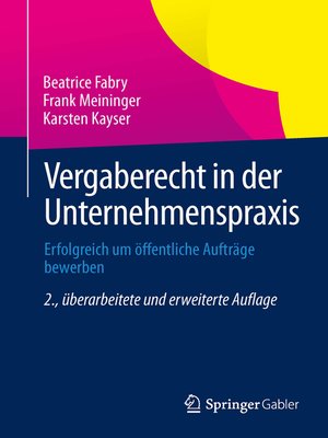 cover image of Vergaberecht in der Unternehmenspraxis